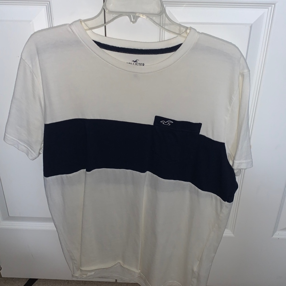 Men’s Hollister Navy Striped Shirt
